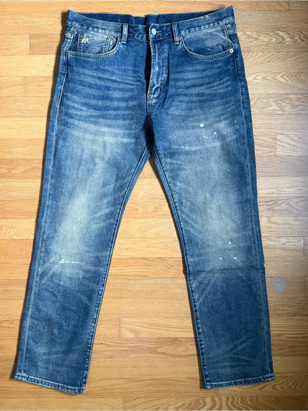 Ralph Lauren Double RL Men's Faded Blue Straight Jeans